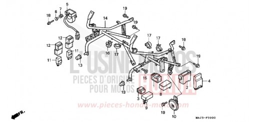 COWL STAY (ST1100) ST1100W de 1998